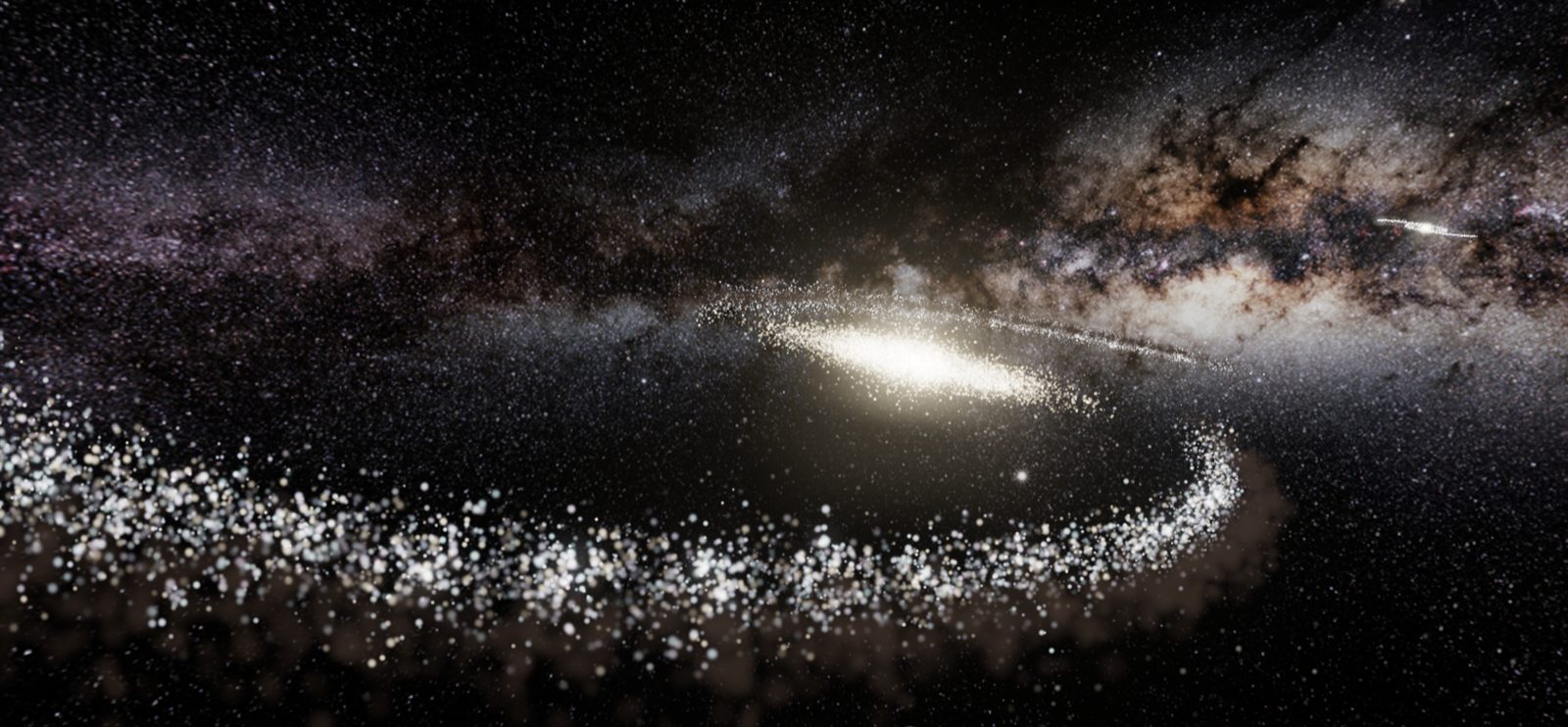 Una galaxia espiral vista desde fuera